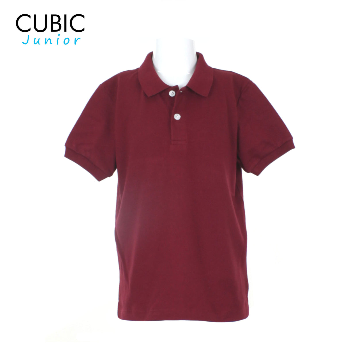 Cubic Junior Kid's Plain Basic Pique  Polo Shirt Polo-shirt Collar Top Top for Boys - CKB-PS