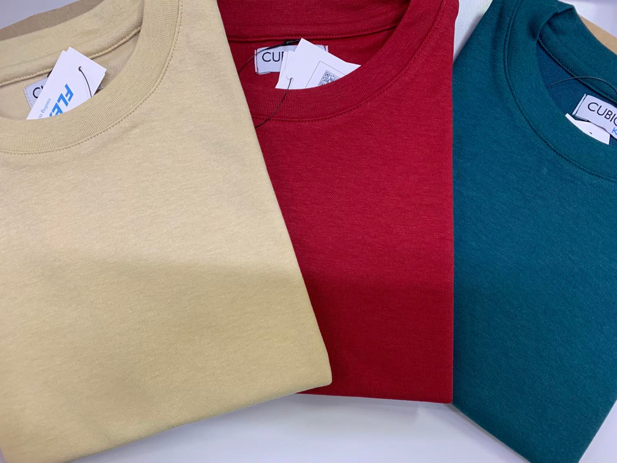 Cubic Boys Kids Plain Oversized Round Neck Shirt Top for Boys - CKJ2611R