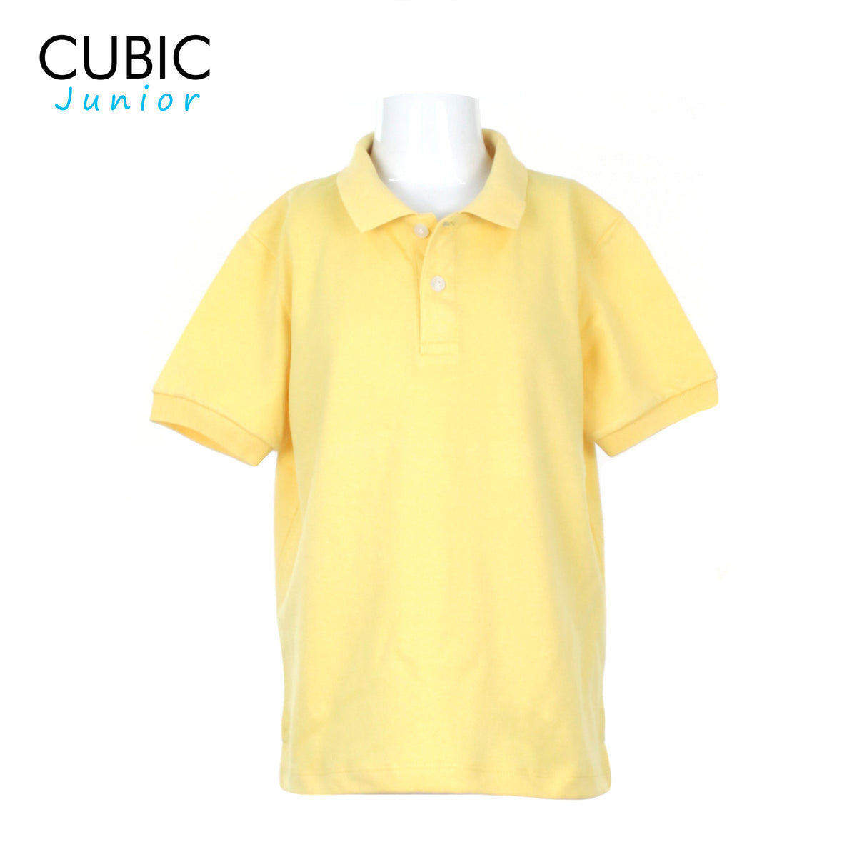 Cubic Junior Kid's Plain Basic Pique  Polo Shirt Polo-shirt Collar Top Top for Boys - CKB-PS