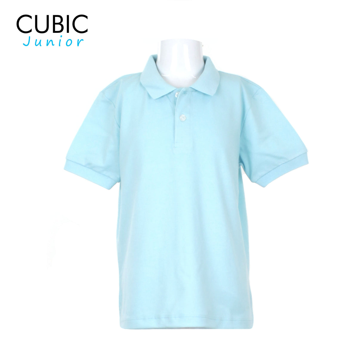 Cubic Junior Kid's Plain Basic Pique  Polo Shirt Polo-shirt Collar Top Top for Boys - CKB-PS