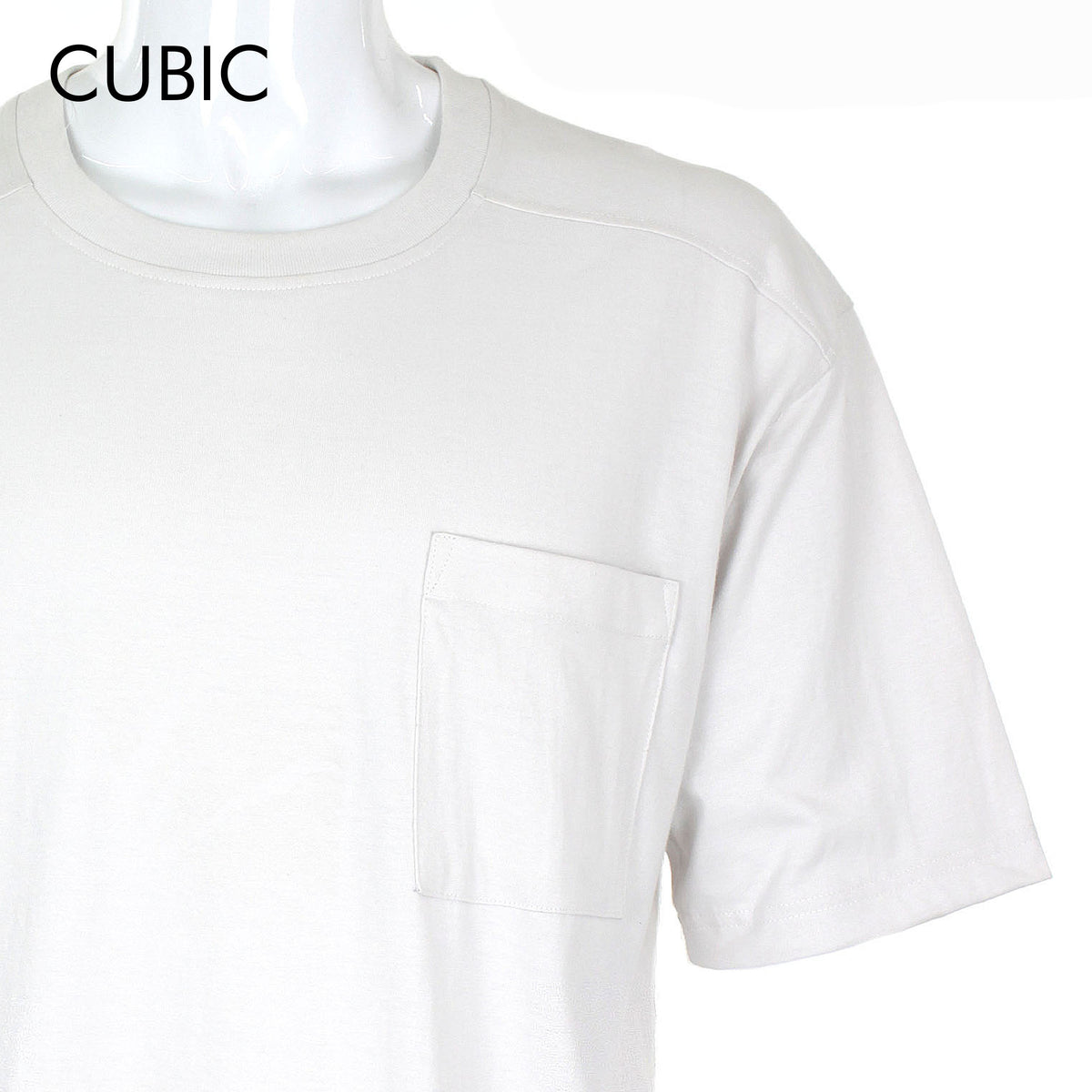 Cubic Men  Plain Oversized Shirt Tshirt Basic Tee T-Shirt with Pocket - CMJ2617R
