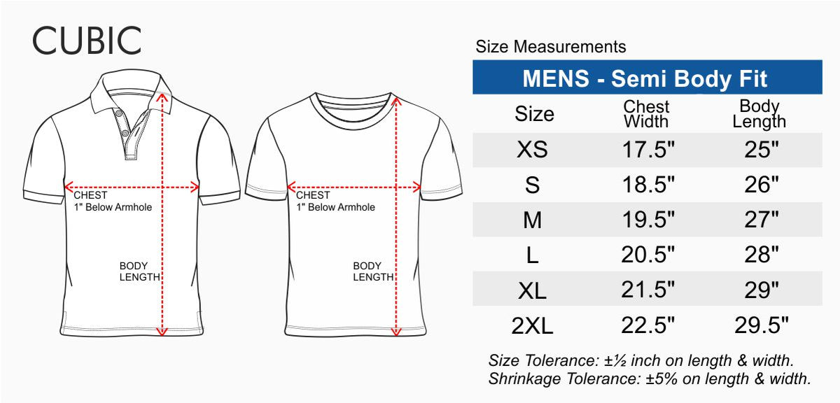 Cubic Men Round Neck Tees T-shirt Jersey Shirt Top Top for Men - CMJ2337R