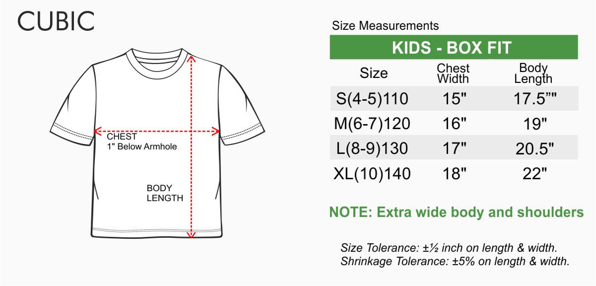 Cubic Boys Kids Plain Oversized Round Neck Shirt Top for Boys - CKJ2611R