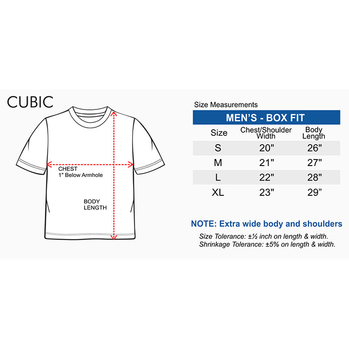 Cubic Men  Plain Oversized Shirt Tshirt Basic Tee T-Shirt with Lower Patch - CMBOS06R