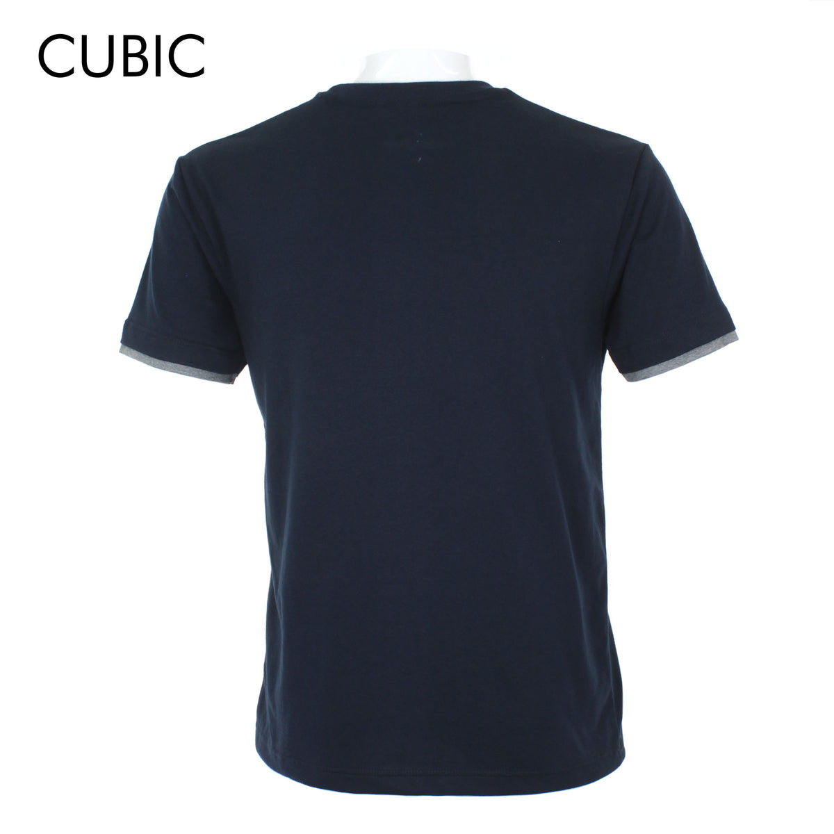 Cubic Men Round Neck Tees T-shirt Plain Shirt Top Top for Men - CMJ2240R
