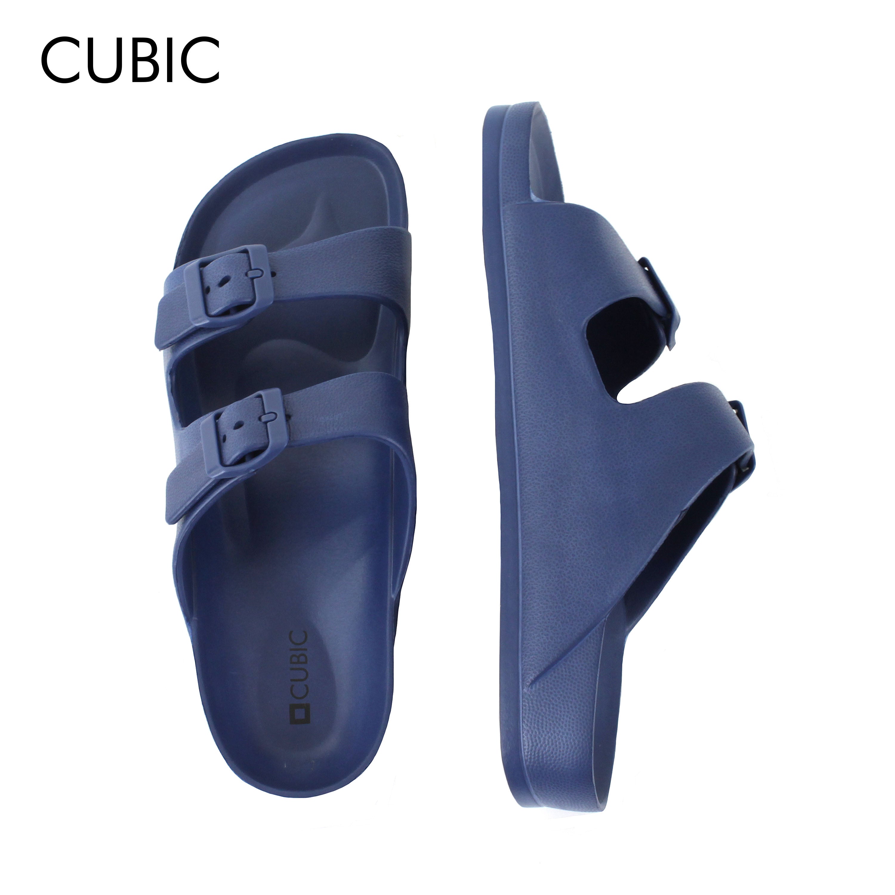 Double strap slides best sale men