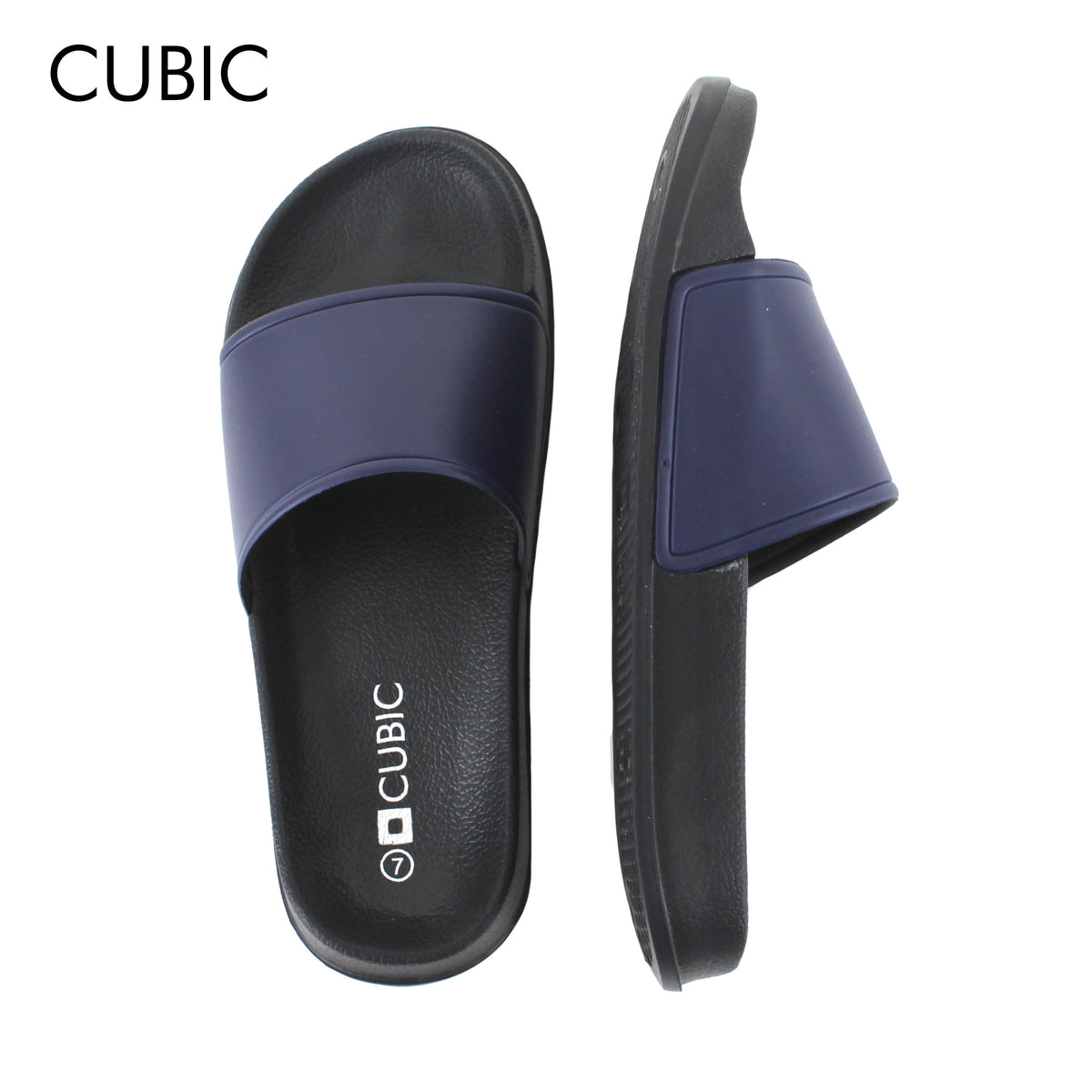 Cubic Men Plain Slides Slip On Sandals Slippers for Men - CMFS003