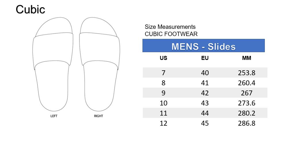 Cubic Men Plain Slides Slip On Sandals Slippers for Men CMFS003